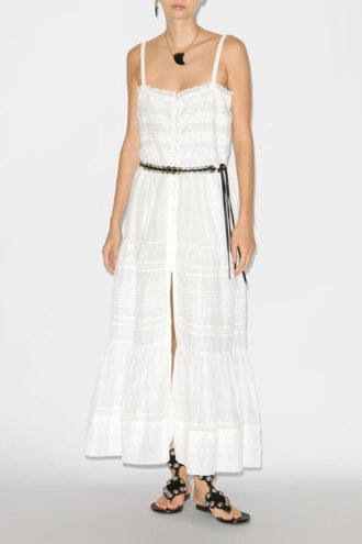 Divine Long Elaborate Cotton Voile Dress
