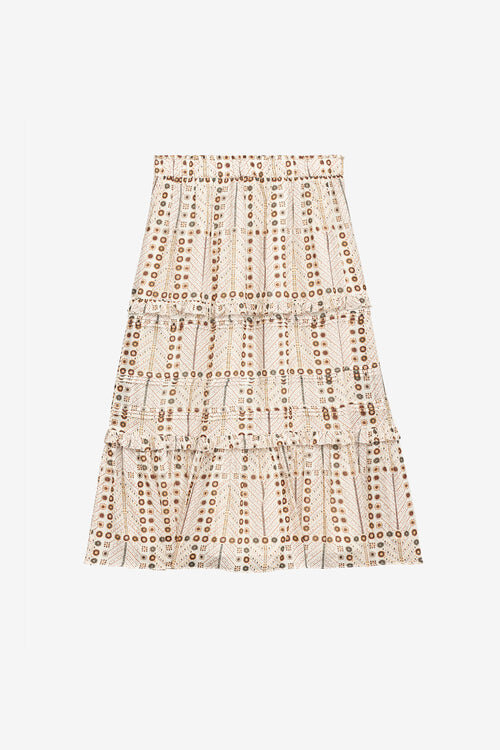 Diya Long Printed Cotton Voile Skirt Diya Long Printed Cotton Voile Skirt