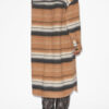 Djila Long Striped Wool Overshirt Coat Djila Long Striped Wool Overshirt Coat