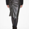 Dolene Draped Metallic Skirt Dolene Draped Metallic Skirt