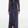 Dolores Long Satin and Lace Dress Dolores Long Satin and Lace Dress