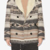 Dorcas Wool Graphic Pattern Coat Dorcas Wool Graphic Pattern Coat