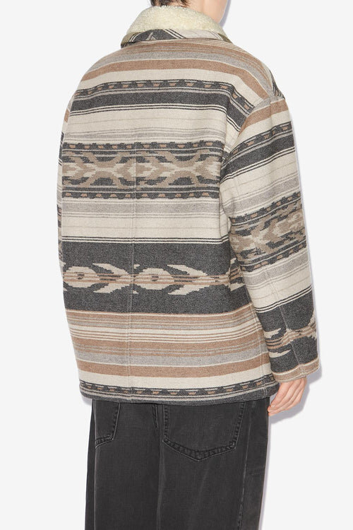 Dorcas Wool Graphic Pattern Coat Dorcas Wool Graphic Pattern Coat