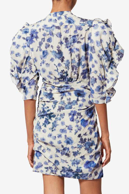 Doris Short Printed Stretch Silk Dress Doris Short Printed Stretch Silk Dress