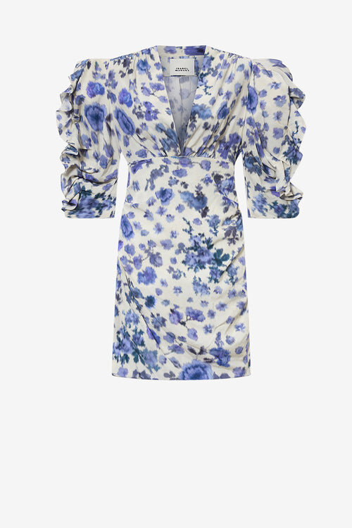 Doris Short Printed Stretch Silk Dress Doris Short Printed Stretch Silk Dress