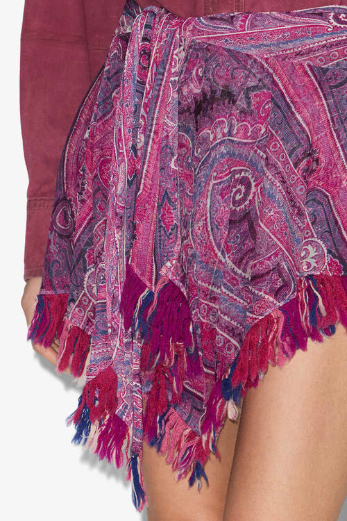 Dova Draped Printed Elasticated Tulle Skirt Dova Draped Printed Elasticated Tulle Skirt