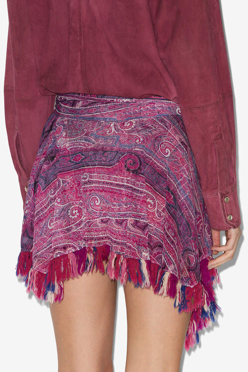 Dova Draped Printed Elasticated Tulle Skirt Dova Draped Printed Elasticated Tulle Skirt