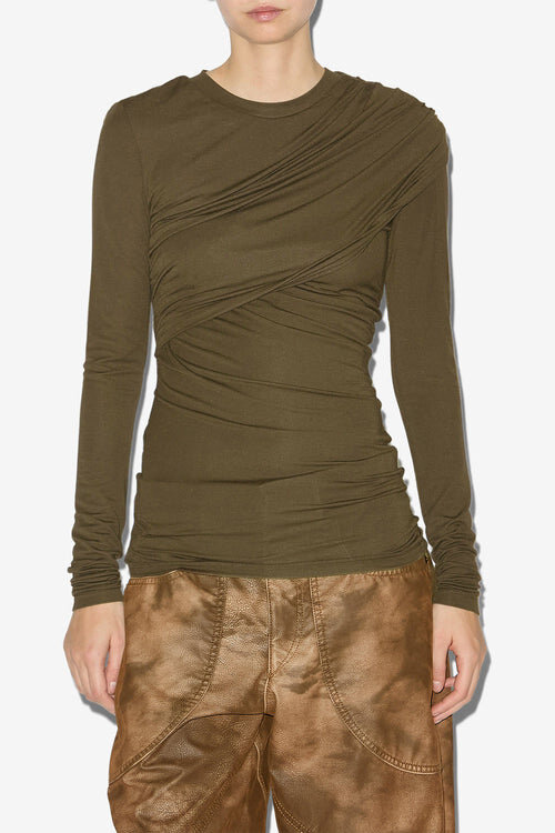 Dressi Draped Jersey Top Dressi Draped Jersey Top