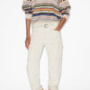 Drussell Striped Brushed Mohair Sweater Drussell Striped Brushed Mohair Sweater