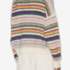 Drussell Striped Brushed Mohair Sweater Drussell Striped Brushed Mohair Sweater