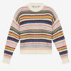 Drussell Striped Brushed Mohair Sweater Drussell Striped Brushed Mohair Sweater