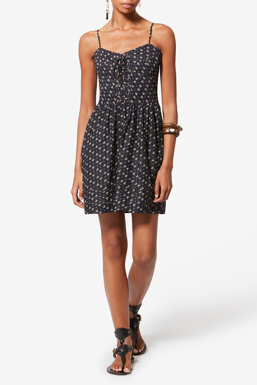 Dryna Strappy Printed Organic Cotton Dress Dryna Strappy Printed Organic Cotton Dress