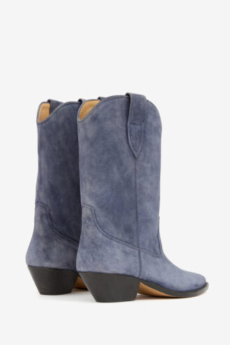 Duerto Suede Calfskin Leather Cowboy Boots