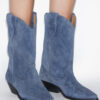 Duerto Suede Calfskin Leather Cowboy Boots