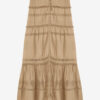 Dusta Long Elaborate Cotton Voile Skirt Dusta Long Elaborate Cotton Voile Skirt