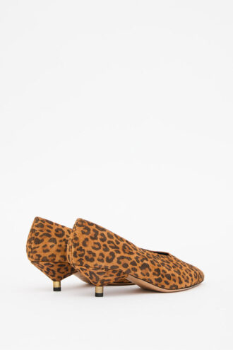Ebisa Printed Suede Calfskin Leather Pumps