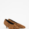 Ebisa Printed Suede Calfskin Leather Pumps