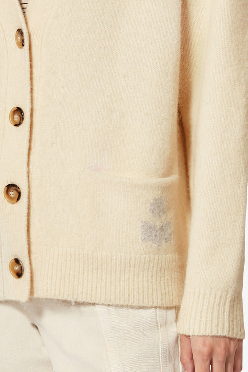 Eborah Alpaca Cardigan with Logo Eborah Alpaca Cardigan with Logo