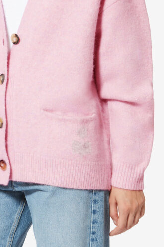 Eborah Alpaca Cardigan with Logo Eborah Alpaca Cardigan with Logo