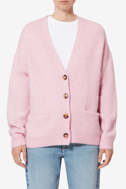 Eborah Alpaca Cardigan with Logo Eborah Alpaca Cardigan with Logo