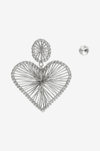Eden Asymmetrical Heart Earrings