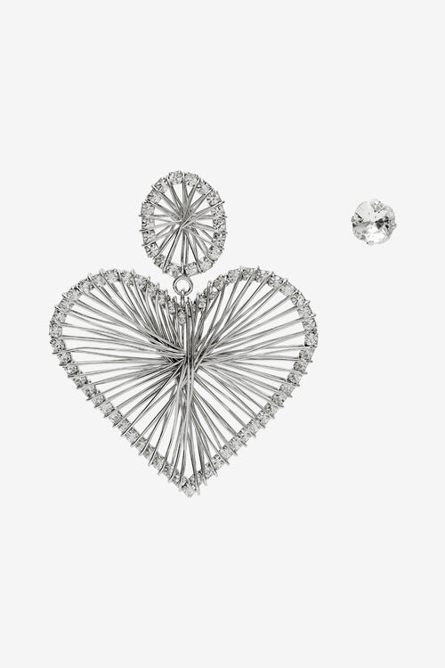 Eden Asymmetrical Heart Earrings Eden Asymmetrical Heart Earrings