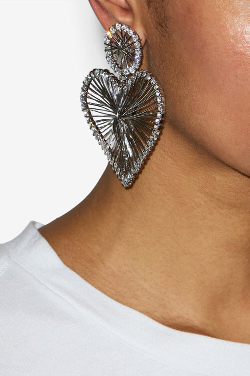 Eden Asymmetrical Heart Earrings Eden Asymmetrical Heart Earrings
