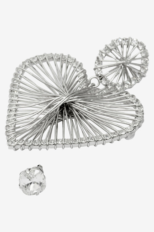Eden Asymmetrical Heart Earrings Eden Asymmetrical Heart Earrings