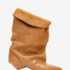 Edrik Draped Leather Boots Edrik Draped Leather Boots