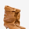 Edrik Draped Leather Boots Edrik Draped Leather Boots