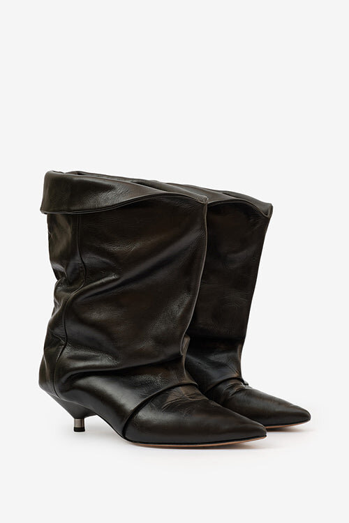 Edrik High-Heeled Draped Boots Edrik High-Heeled Draped Boots