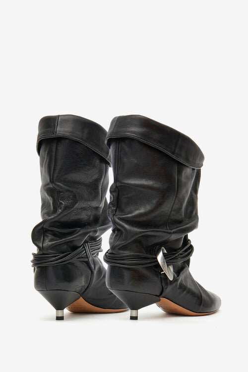 Edrika Draped Boots with Jewels Edrika Draped Boots with Jewels