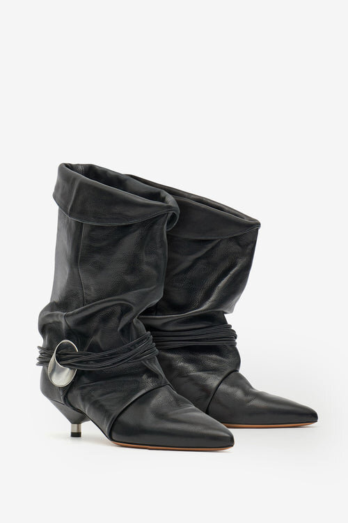 Edrika Draped Boots with Jewels Edrika Draped Boots with Jewels