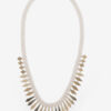 Edwin Silver-Finish Brass Chain Necklace Edwin Silver-Finish Brass Chain Necklace