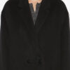 Efegozi Coat in Plain-Colored Cashmere and Wool