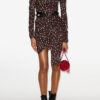 Elara Draped Printed Silk Dress Elara Draped Printed Silk Dress