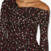 Elara Draped Printed Silk Dress Elara Draped Printed Silk Dress