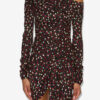 Elara Draped Printed Silk Dress Elara Draped Printed Silk Dress