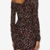 Elara Draped Printed Silk Dress Elara Draped Printed Silk Dress