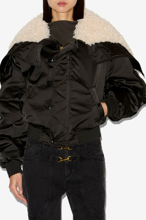Elisa Short Quilted Satin Coat Elisa Short Quilted Satin Coat