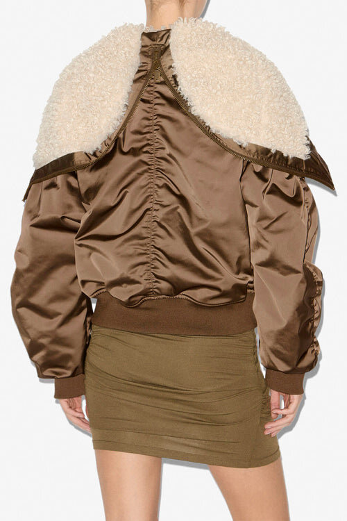 Elisa Short Quilted Satin Coat Elisa Short Quilted Satin Coat