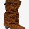 Elita Draped Suede Calfskin Leather Boots Elita Draped Suede Calfskin Leather Boots