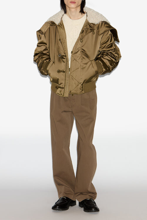 Elroy Short Quilted Satin Coat Elroy Short Quilted Satin Coat