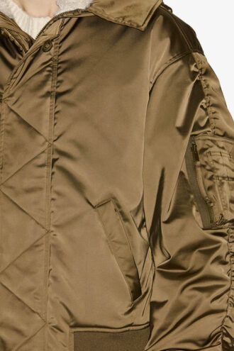 Elroy Short Quilted Satin Coat