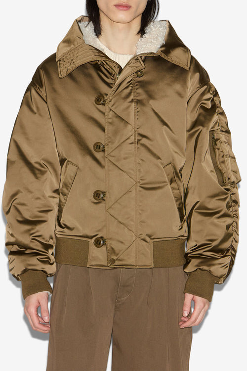 Elroy Short Quilted Satin Coat Elroy Short Quilted Satin Coat