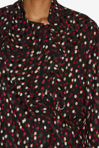 Emany Silk Polka Dot Print Blouse Emany Silk Polka Dot Print Blouse