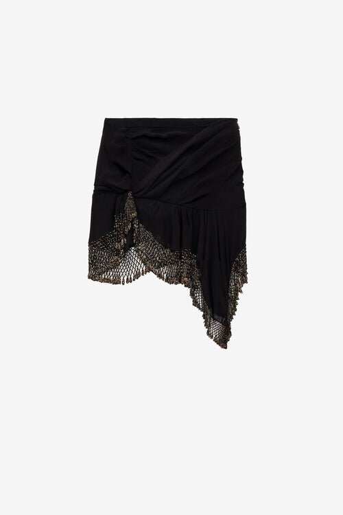 Enaya Short Silk Scarf Skirt Enaya Short Silk Scarf Skirt
