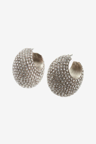 Enjoy Rhinestone Hoop Earrings