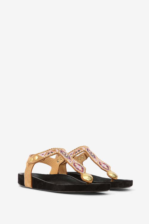 Enore Embroidered Leather Sandals Enore Embroidered Leather Sandals