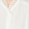 Estela Blouse in Plain-Colored Crepe with English Embroidery Estela Blouse in Plain-Colored Crepe with English Embroidery